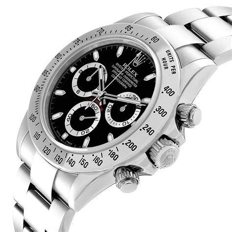 rolex black chronograph